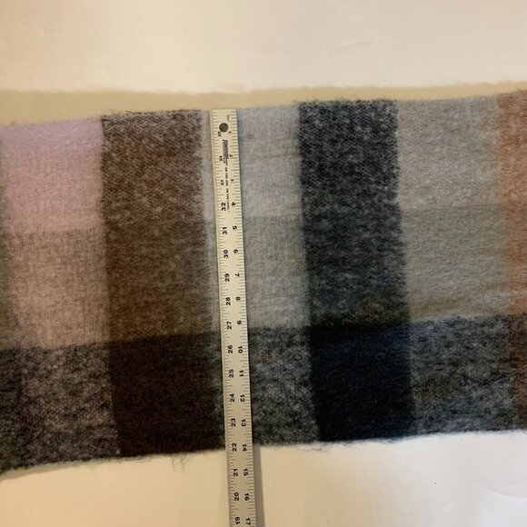 On 34th Adult Convertible‎ Plaid Soft Multi Form Scarf One Size NWT - Picture 12 of 14